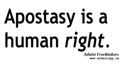 Autocollant apostasy