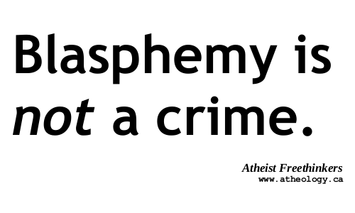 Autocollant blasphemy