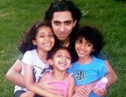 Raif Badawi et ses enfants