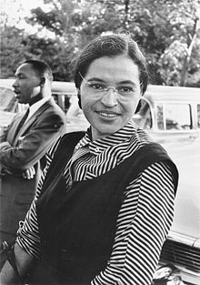 Rosa Parks avec Martin Luther King, en 1954