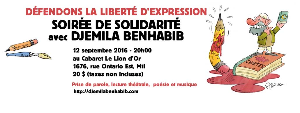 Soirée de solidarité avec Djemila Benhabib