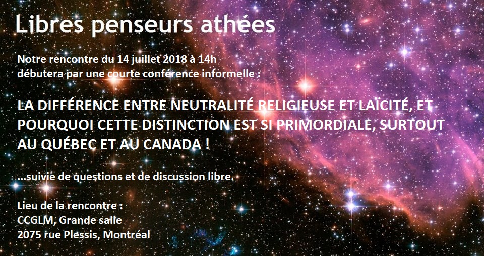 Rencontre du 14 juillet 2018