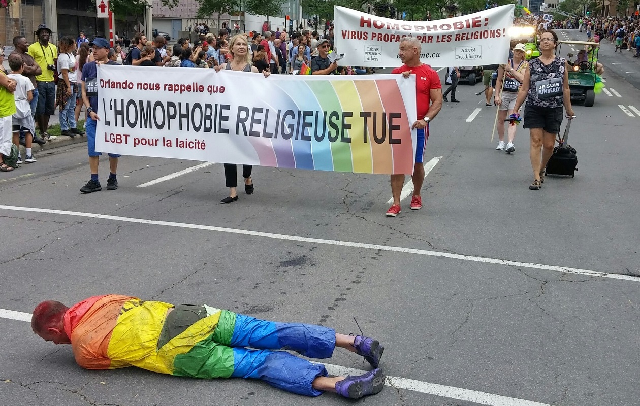 LGBT pour la laïcité dans le défilé, 14 août 2016