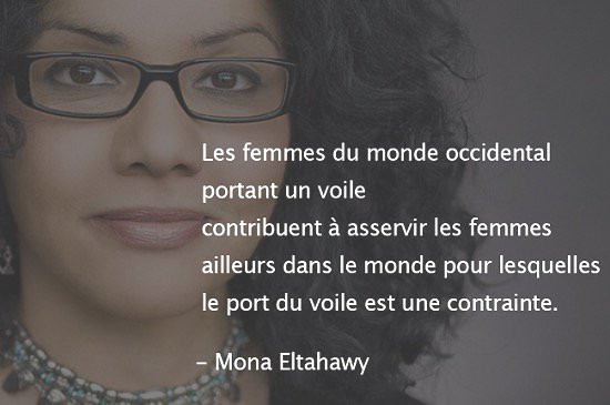 Les femmes du monde occidental portant un voile contribuent à asservir les femmes ailleurs dans le monde pour lesquelles le port du voile est une contrainte.