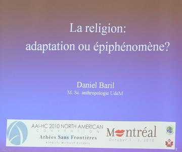 Conférence de Daniel Baril, 2010-10-02